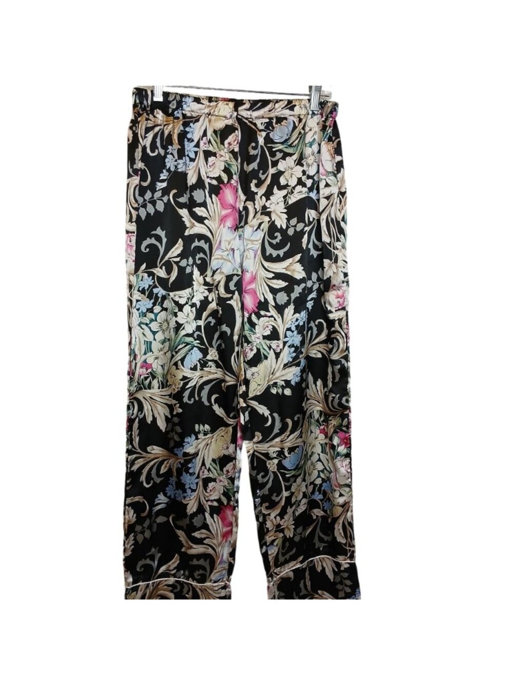 Ekouaer Womens XXL Floral Pajama Set 95% Terylene 5% Spandex Satin Floral #I-8 - Picture 4 of 7